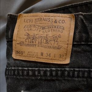Levi's Dark Gray Men's Straight Jeans